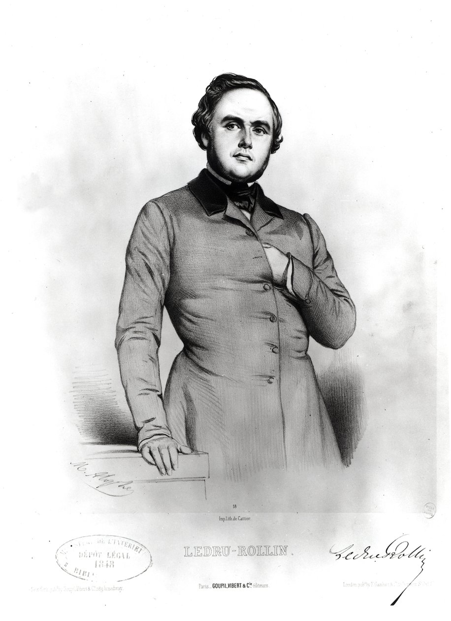 Alexander Ledru-Rollinin (1807-1874) muotokuva tekijältä Marie Alexandre Alophe