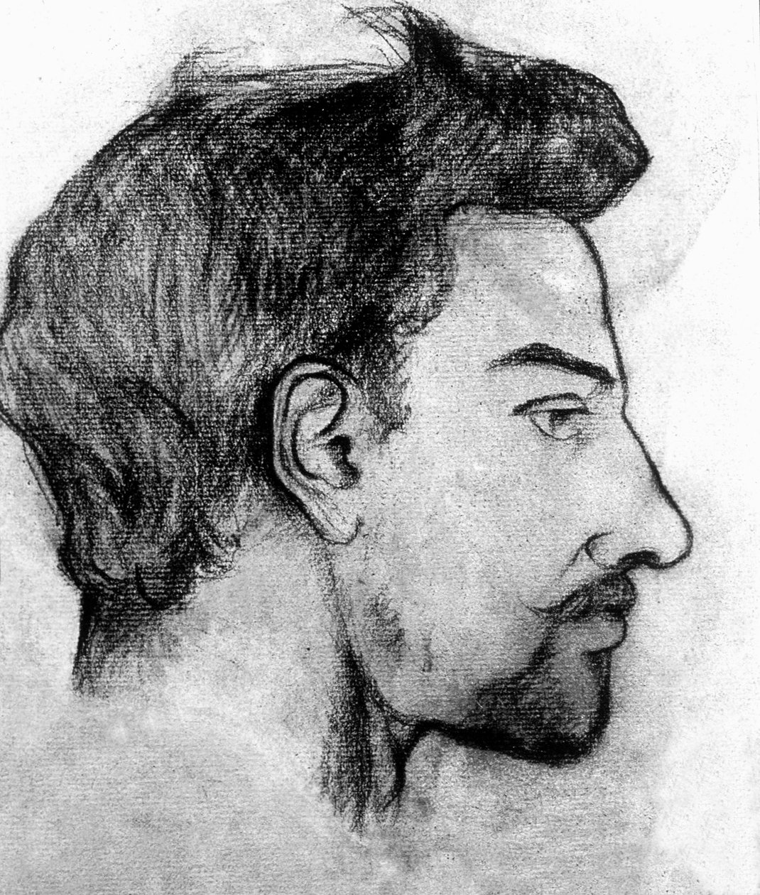 Maurice Utrillo, 1910 (hiili paperilla) tekijältä Marie Clementine (Suzanne) Valadon