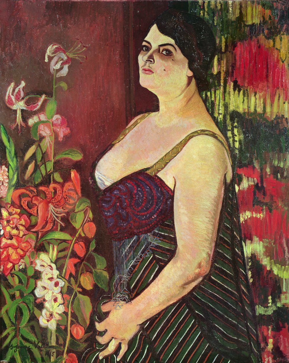 Madame Coquiotin muotokuva, 1918 tekijältä Marie Clementine (Suzanne) Valadon