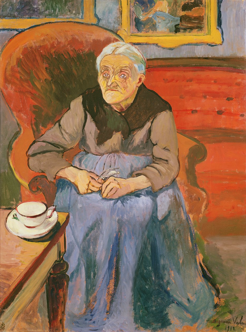 Taiteilijan äidin muotokuva, 1912 tekijältä Marie Clementine (Suzanne) Valadon