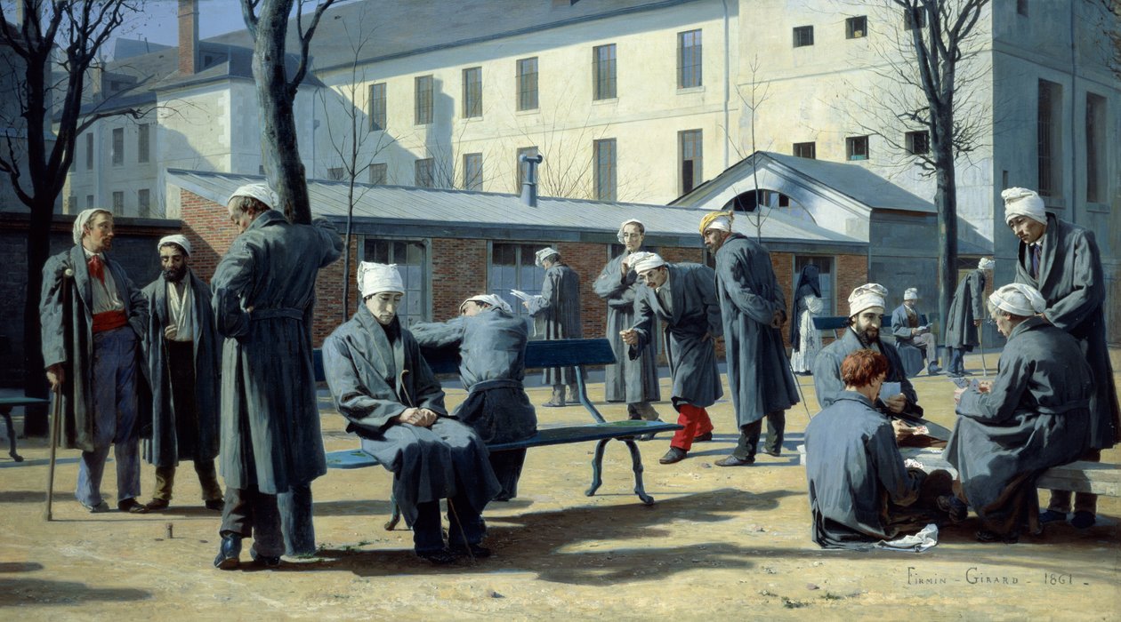 The Convalescents, 1861 tekijältä Marie Francois Firmin Girard