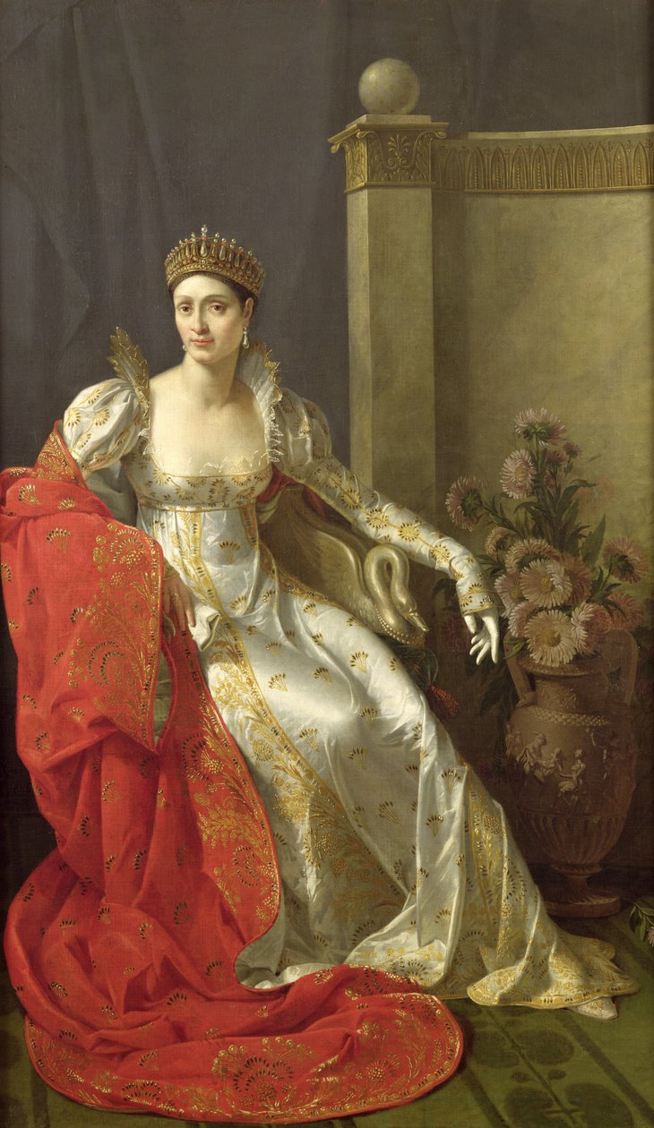 Elisa Bonaparte (1777-1820) Prinsessa Bacciochi tekijältä Marie Guilhelmine Benoist
