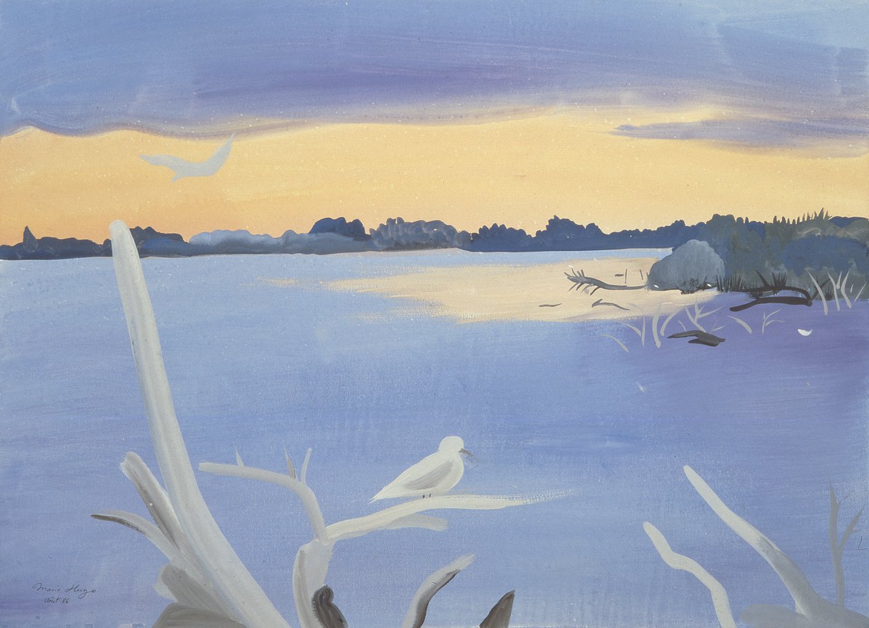 Le Rhone au Gabian, 1987 tekijältä Marie Hugo