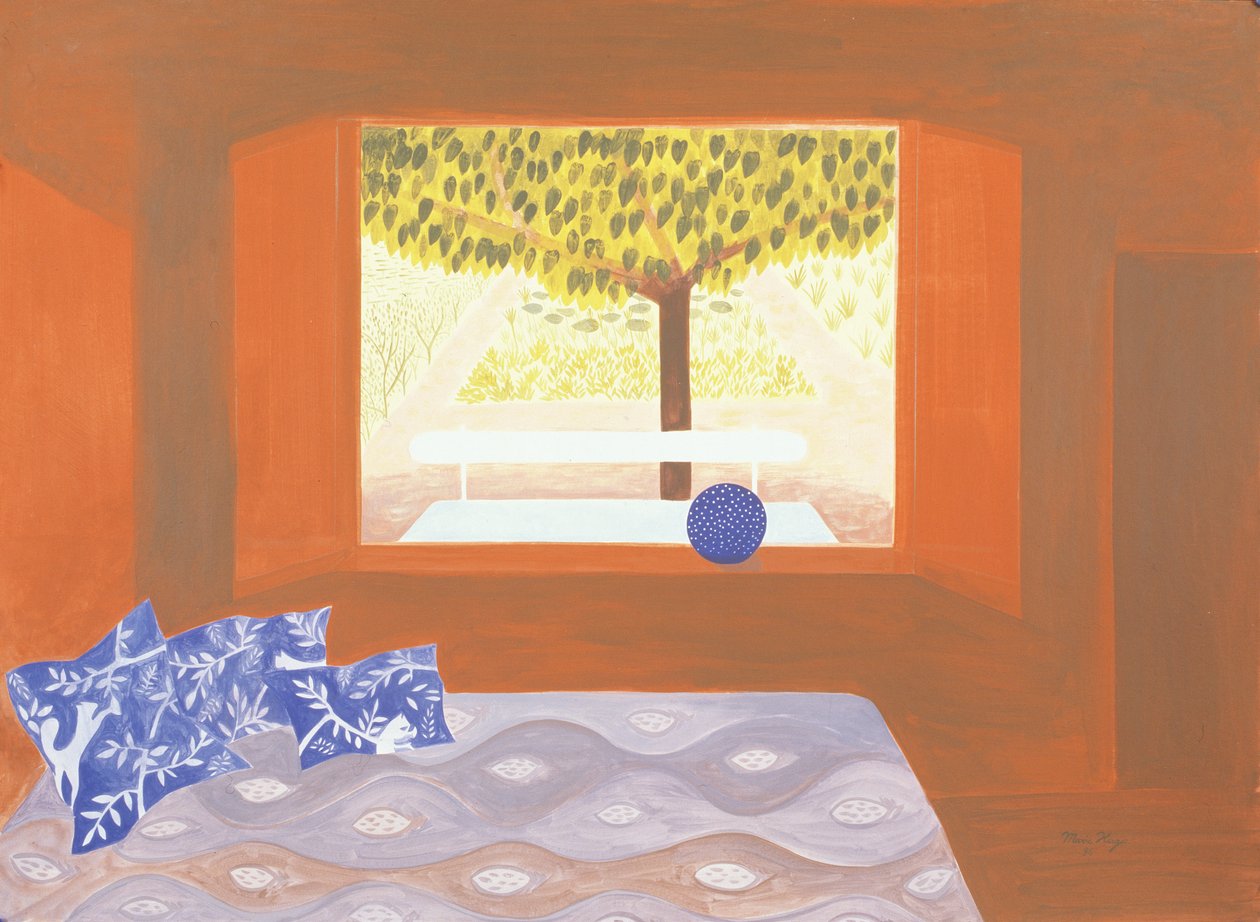 Studio-ikkuna, 1987 (akryylia levyllä) tekijältä Marie Hugo