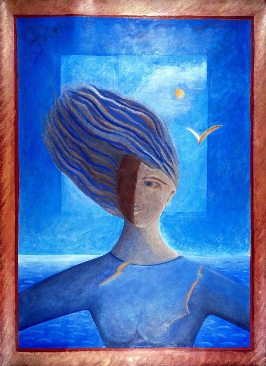 Zoe de la Mer, 1993 (öljy paperille) tekijältä Marie Hugo