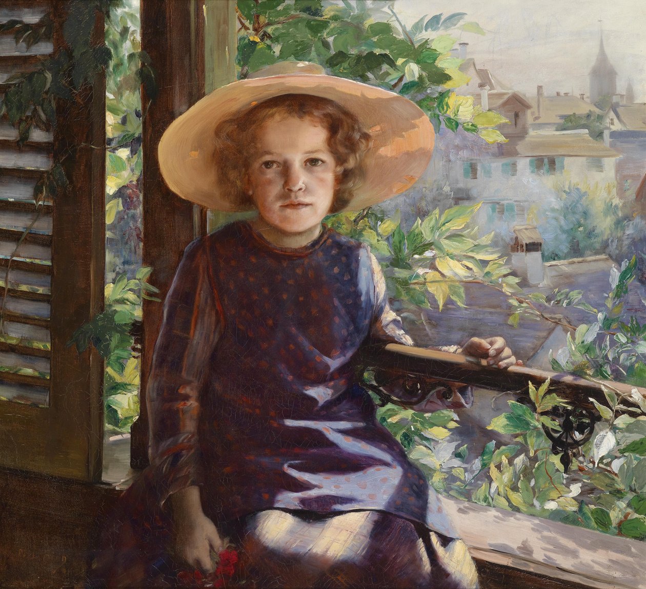Mädchen am Balkon tekijältä Marie Louise Bion