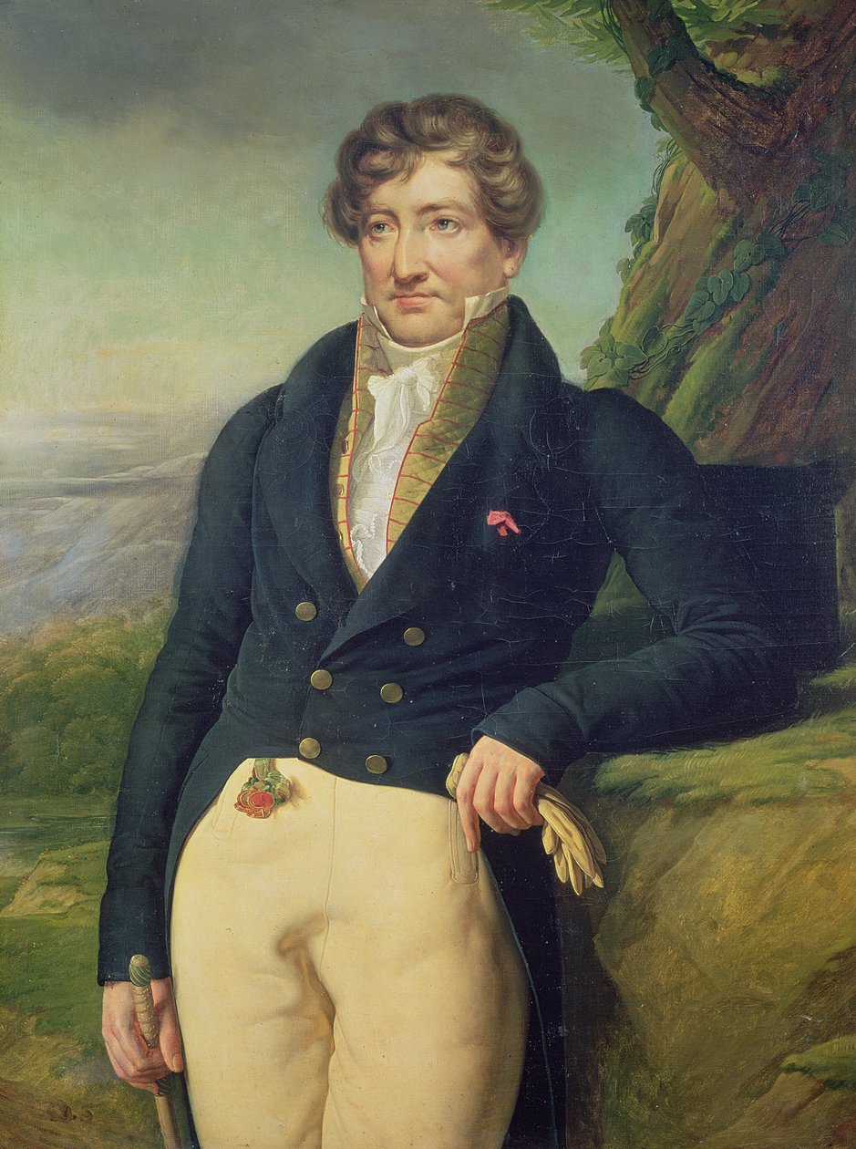 Ranskalaisen eläintieteilijän ja paleontologin Georges Cuvierin (1769-1832) muotokuva tekijältä Marie Nicolas Ponce Camus