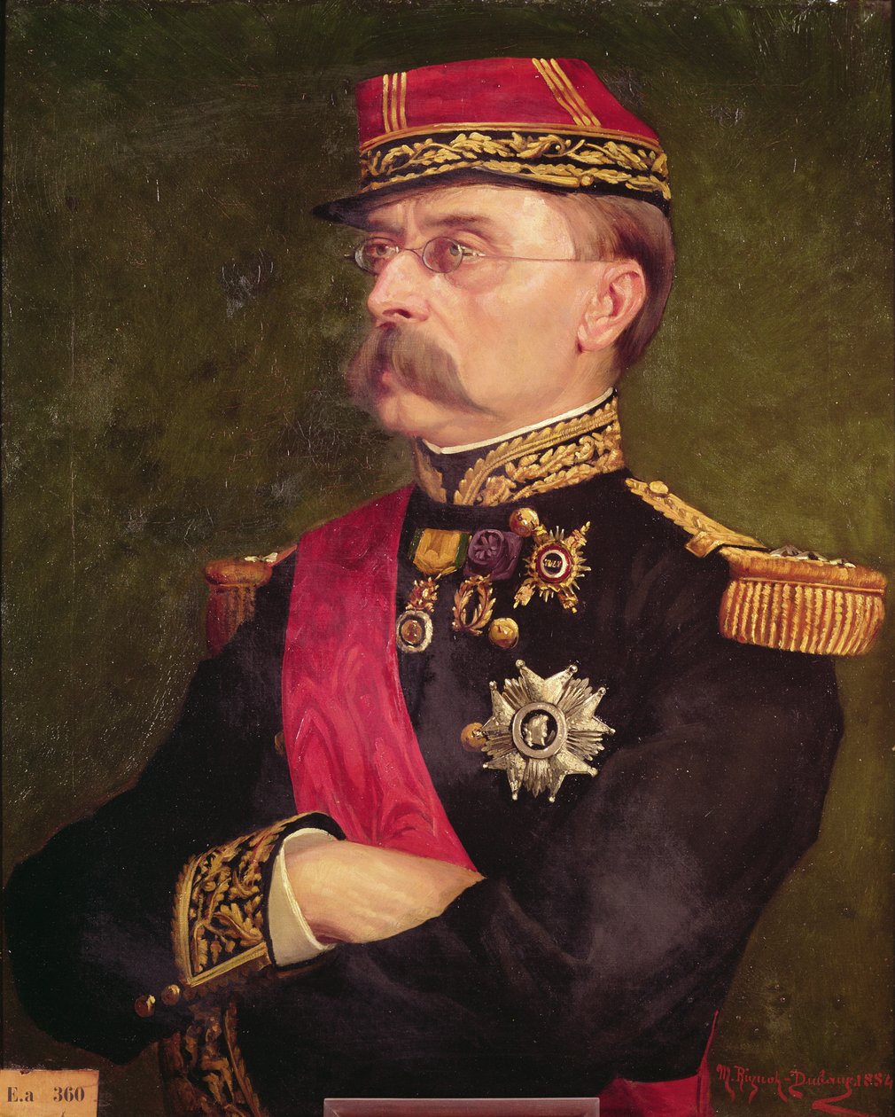 Kenraali Louis Faidherben (1818-89) muotokuva 1884 tekijältä Marie Rignot Dubaux