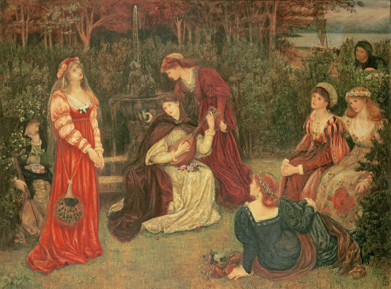 Fiammetta Singing, 1879 tekijältä Marie Spartali Stillman