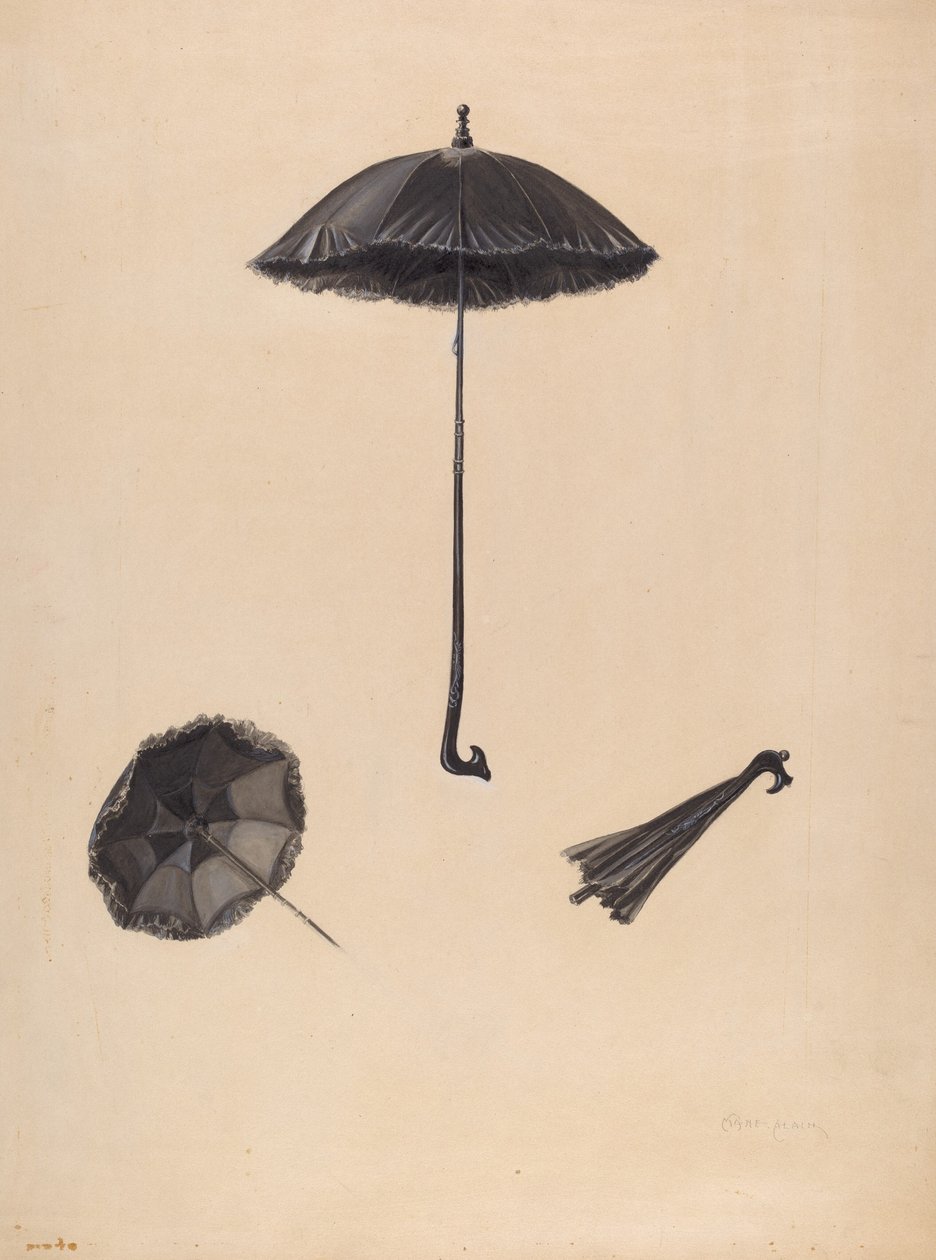 Päivävarjo, c. 1938. tekijältä Marie Alain