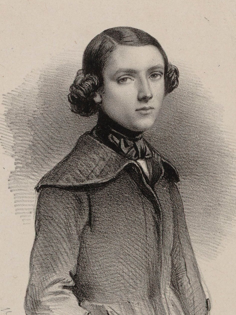Urkurin ja säveltäjän Louis James Alfred Lefébure-Welyn muotokuva 1817-1869, 1840. tekijältä Marie Alexandre Menut Alophe