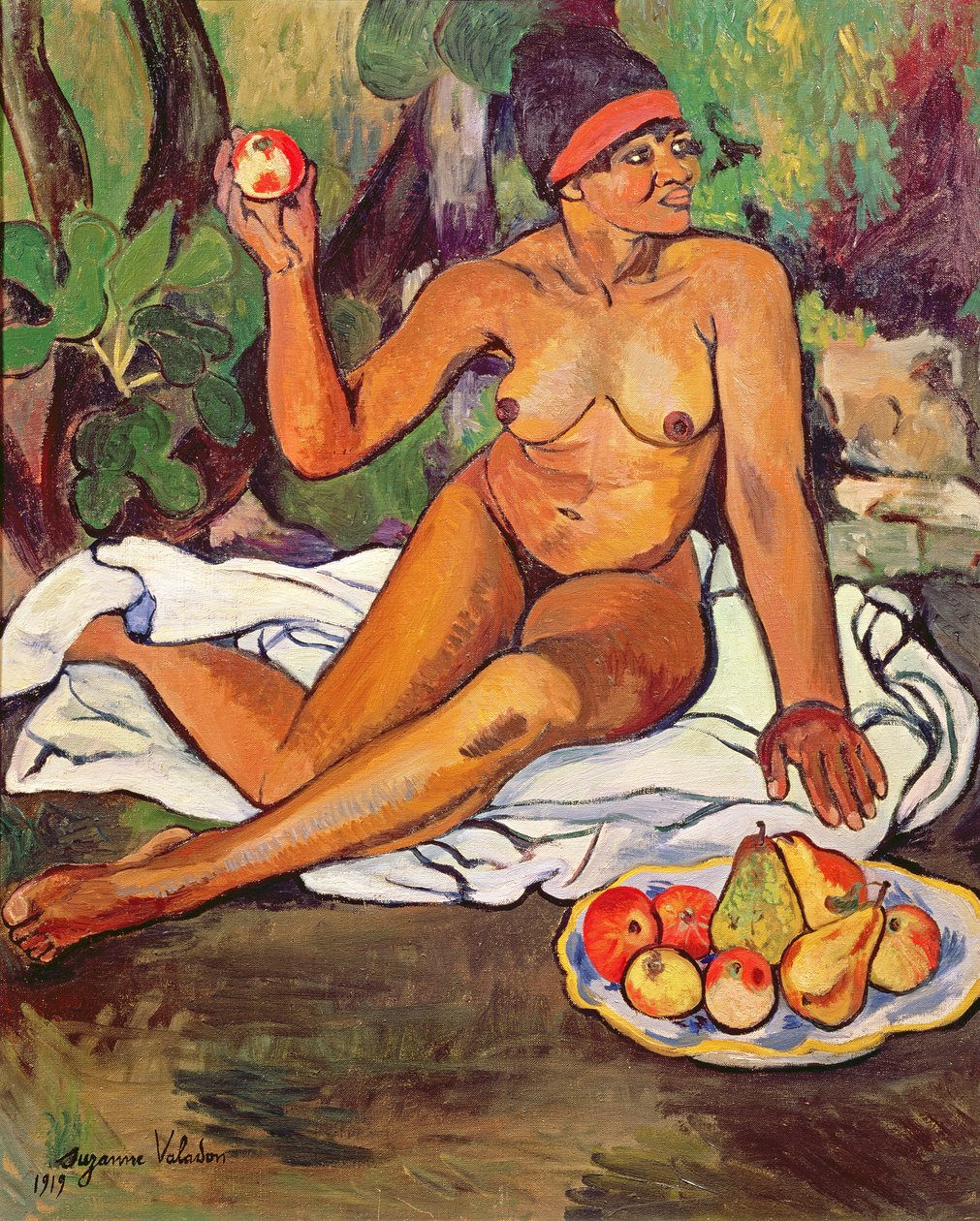 Nuori puolikastinen nainen tekijältä Marie Clementine (Suzanne) Valadon