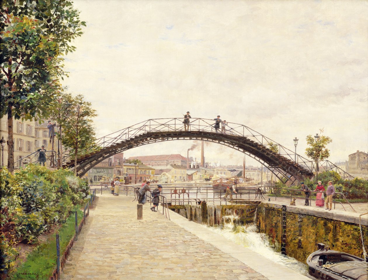 Saint-Martinin kanava tekijältä Marie Francois Firmin Girard