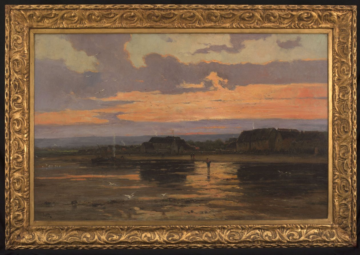 Yksinäisyys illalla: 1887 (öljy kankaalle). tekijältä Marie Joseph Leon Clavel Iwill