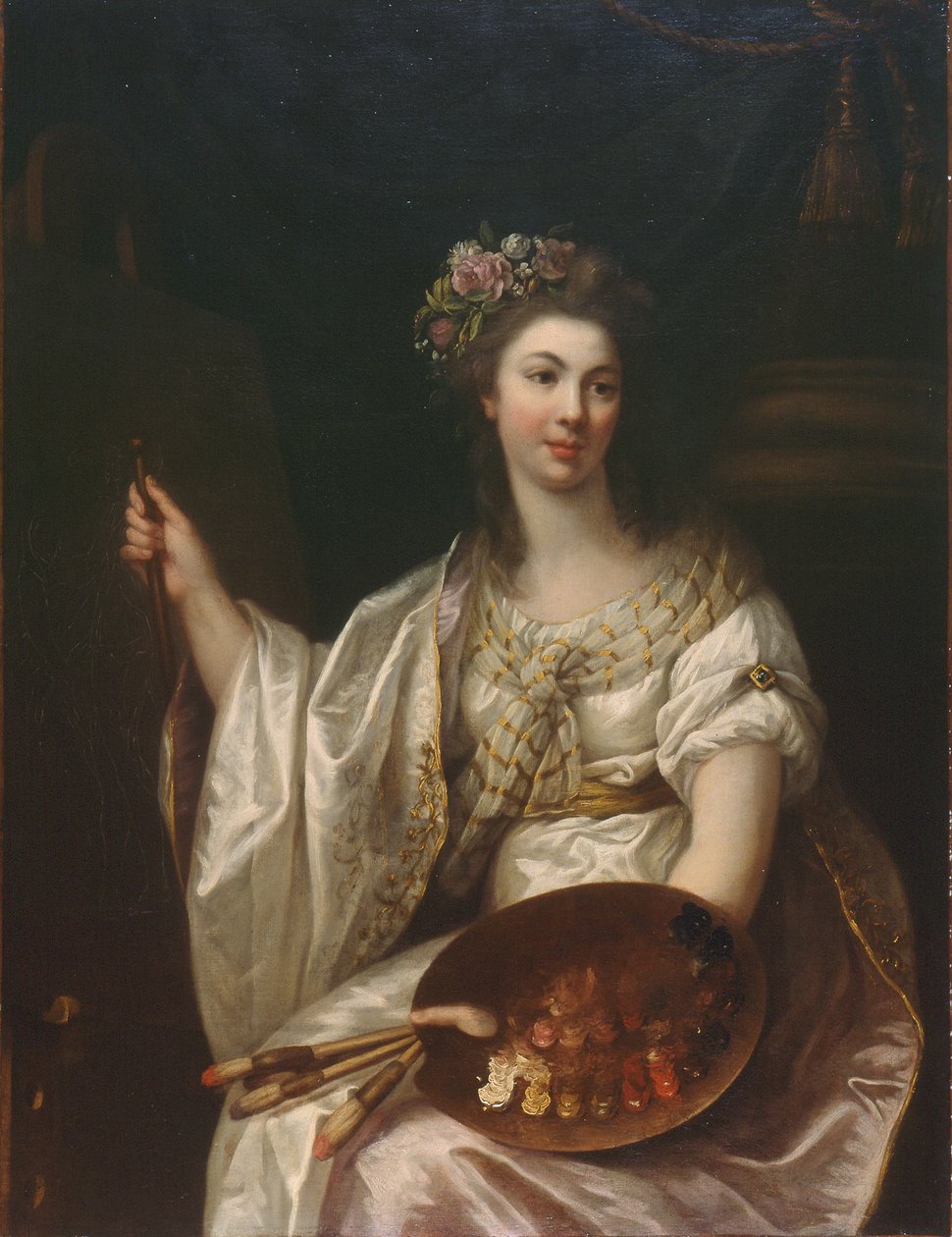ranska: Allégorie de la peinture Maalaustaiteen allegoriaa tekijältä Marie Victoire Lemoine