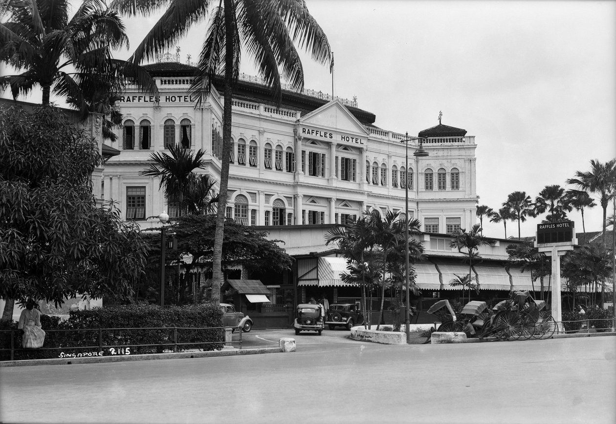 Näkymä Raffles-hotelliin, Singapore tekijältä Marine Photo Service