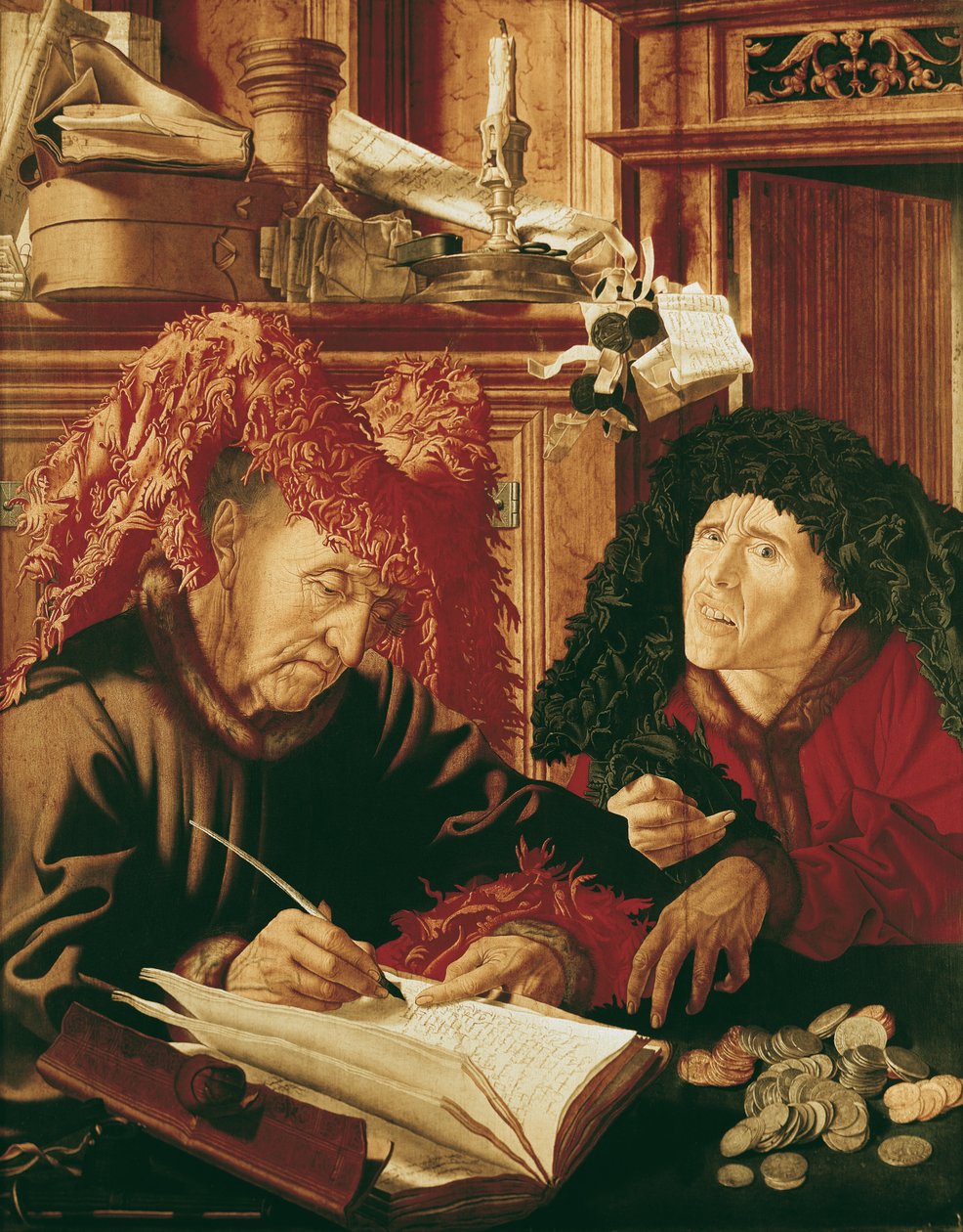 Kaksi veronkerääjää, n. 1540 tekijältä Marinus van Roejmerswaelen