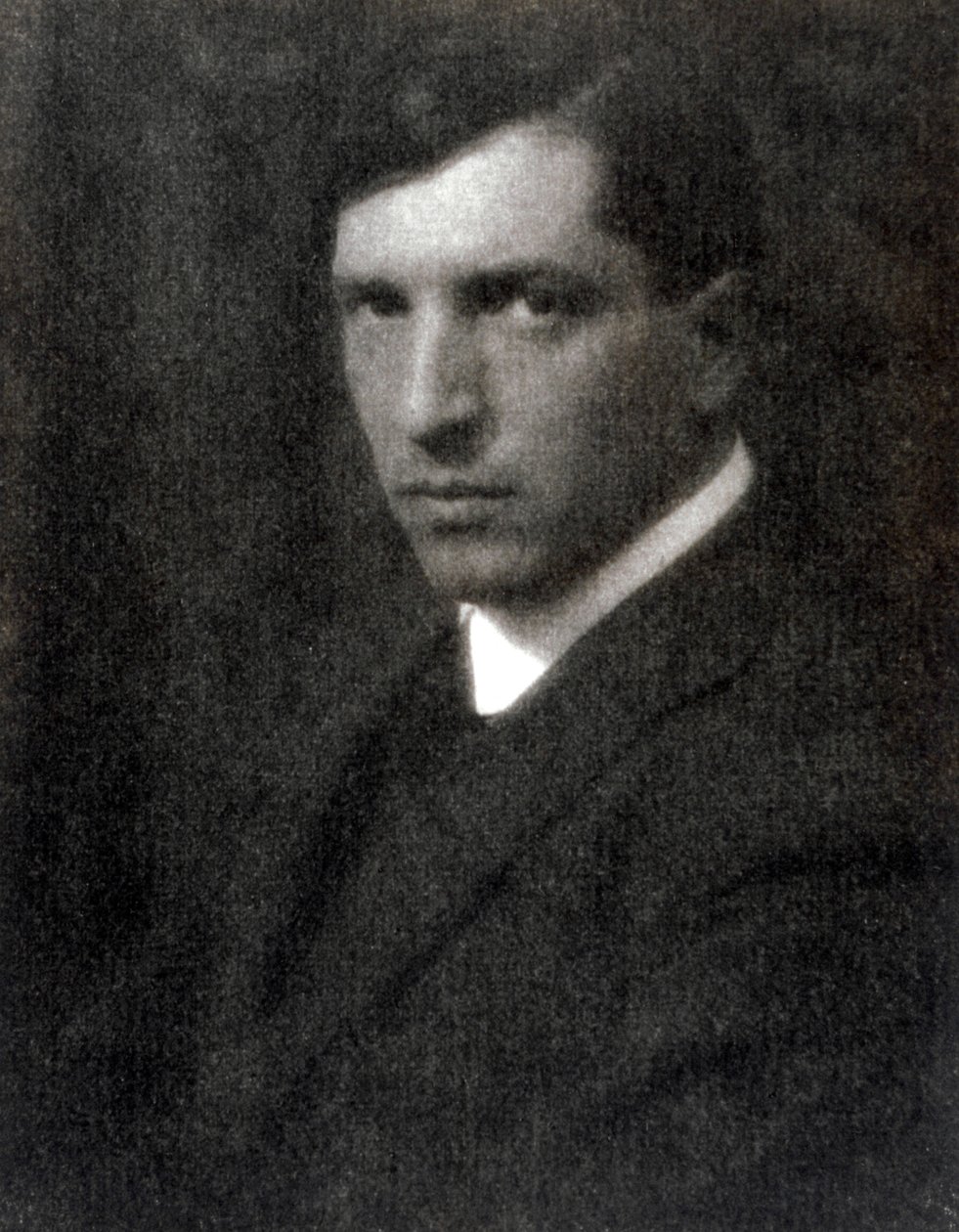 Puolipitkä muotokuva taidemaalari Pietro Marussigista, 28.11.1923 (b/w kuva) tekijältä Mario Castagneri