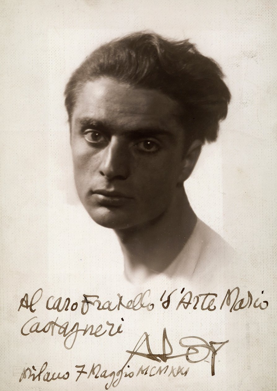 Taidemaalari Roberto Aloyn muotokuva, 7.6.1921 (m/v kuva) tekijältä Mario Castagneri