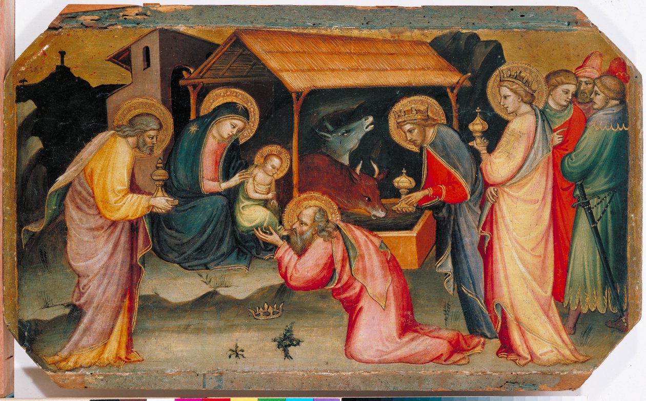 Adoration of the Magi, n.1405 (tempera paneelissa) tekijältä Mariotto di Nardo
