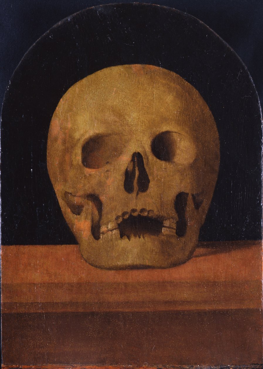 Memento mori. Triptyykin takapuoli, 1500 tekijältä Mariotto Albertinelli
