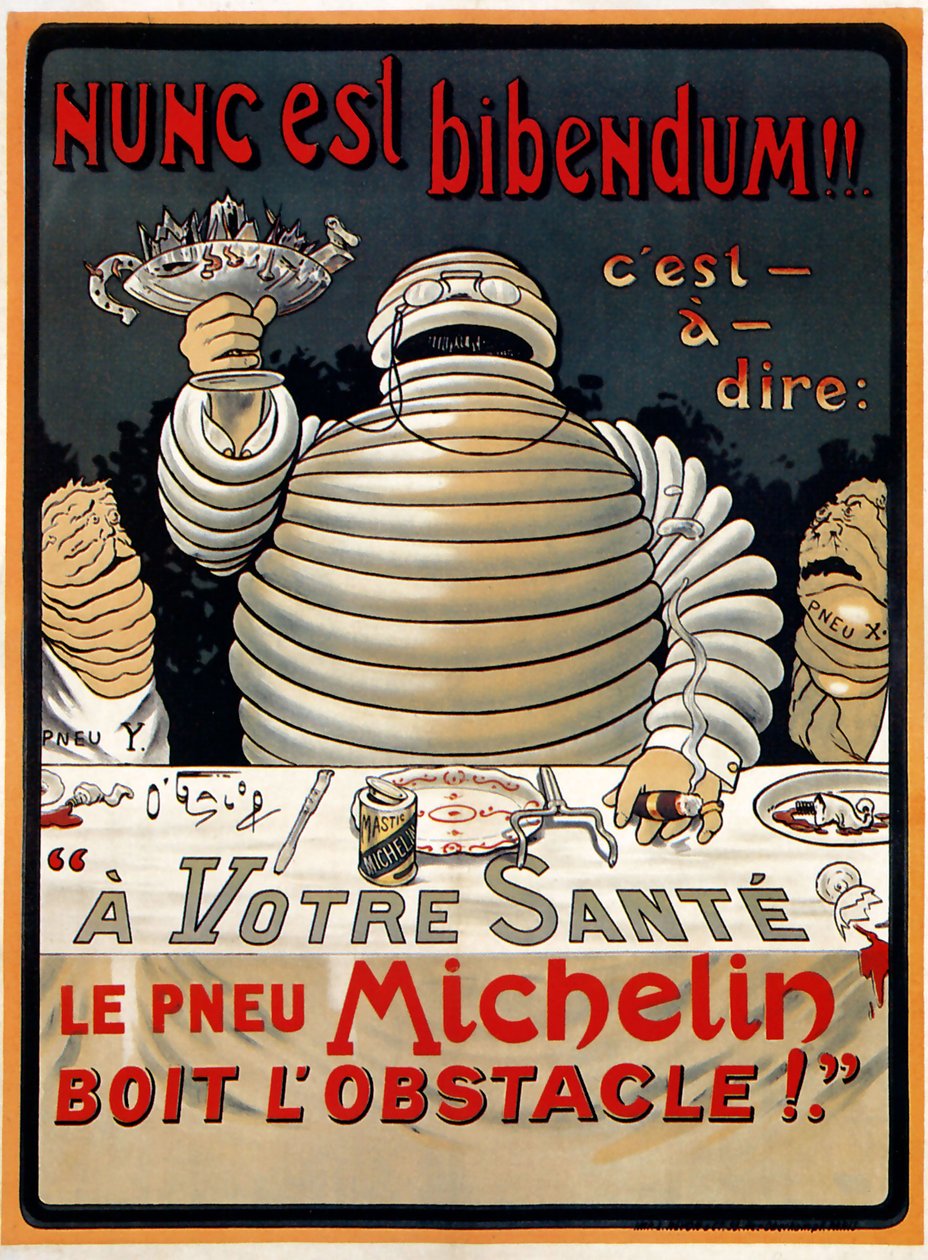"Nunc est Bibendum" Michelin tekijältä Marius (1867 1946) Rossillon