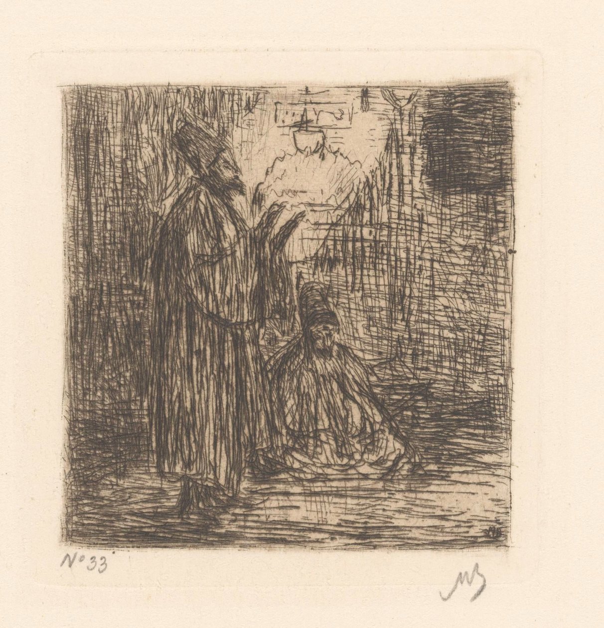 Rukoilevat dervisit tekijältä Marius Bauer (signed by artist)