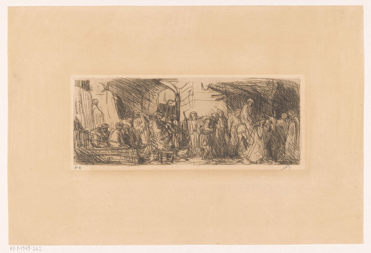 Katu Jerusalemissa tekijältä Marius Bauer (signed by artist)