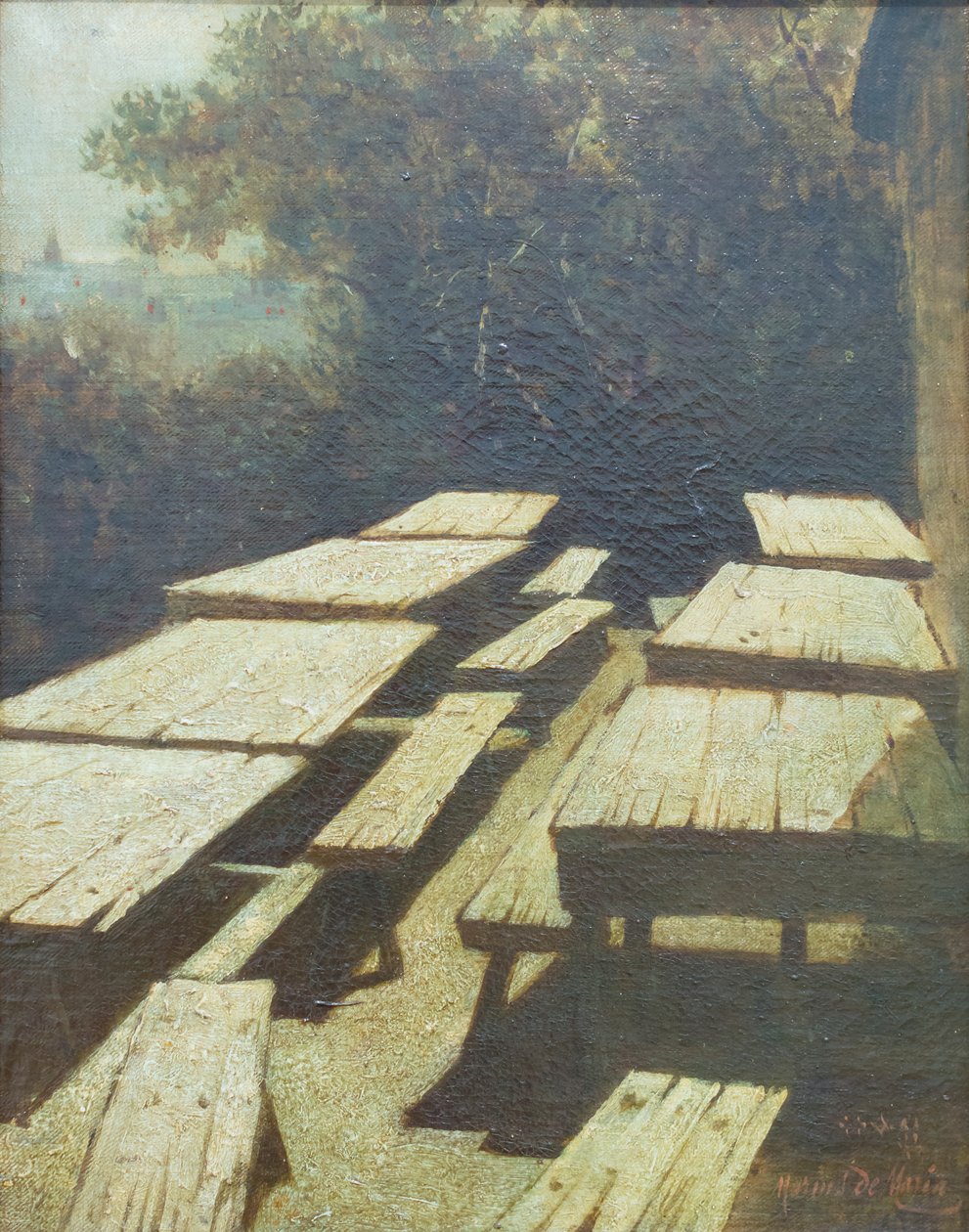 Kuu tavernan pöydillä tekijältä Marius Pictor (1852 1924)