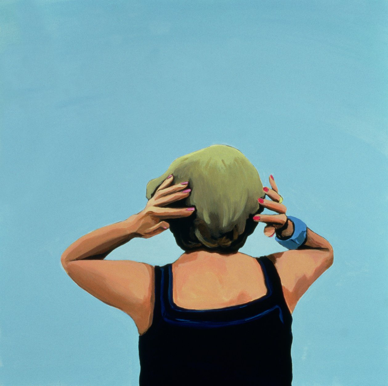 Kuubalainen muotokuva #11, 1996 (akryyli kankaalle) tekijältä Marjorie Weiss
