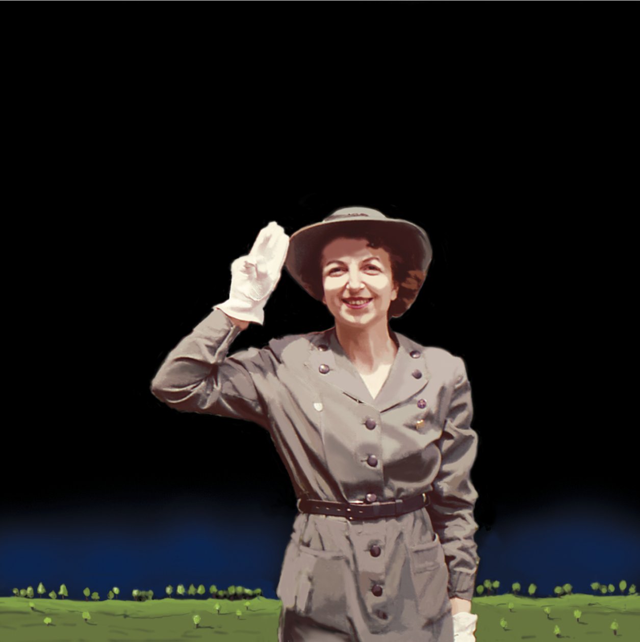 Scout Leader, 2008 (akryyli kankaalle) tekijältä Marjorie Weiss