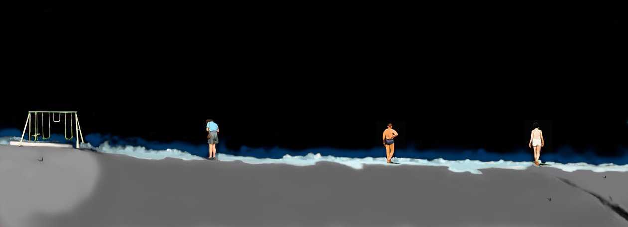 Night Lives Scene 7, 2016 (digitaalinen media) tekijältä Marjorie Weiss