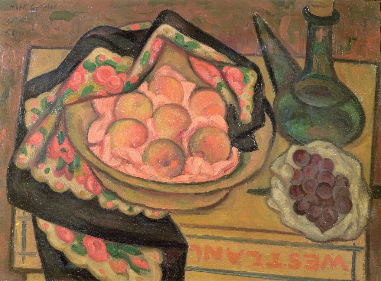 Persikat ja vihreä pullo, 1931 tekijältä Mark Gertler