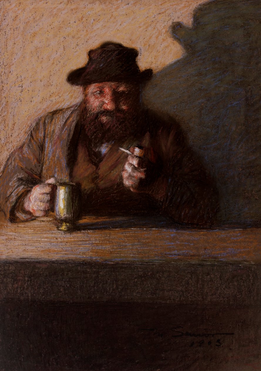 Baarissa, 1903 (pastelli paperille) tekijältä Mark Senior