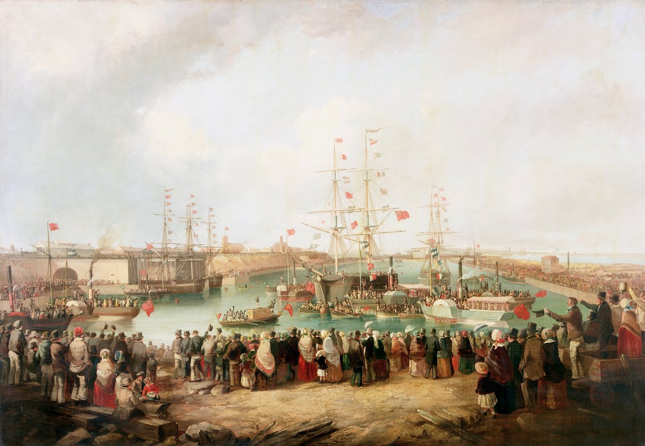 South Dockin avaaminen, Sunderland, 1850, 1853 tekijältä Mark Thompson