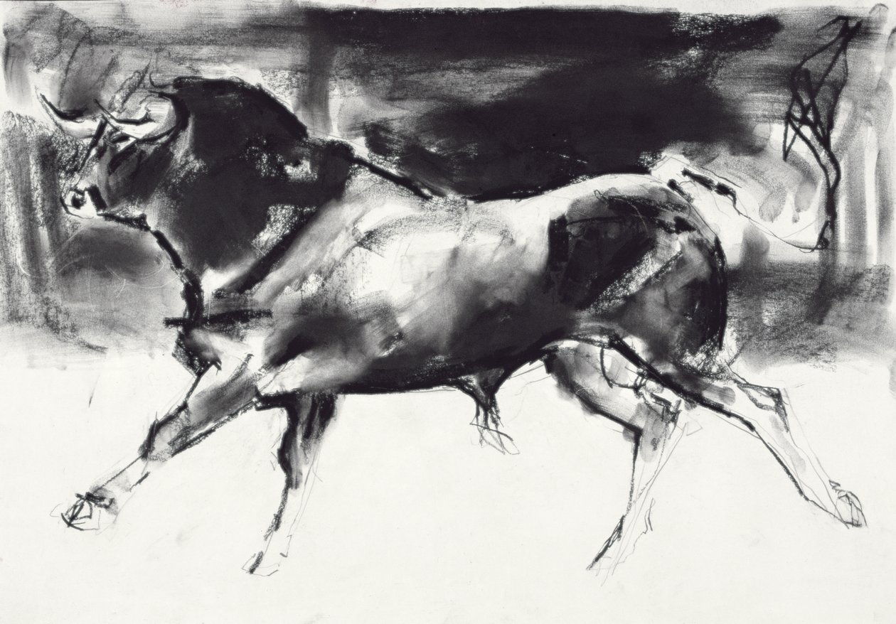 Black Bull (hiili paperilla) tekijältä Mark Adlington