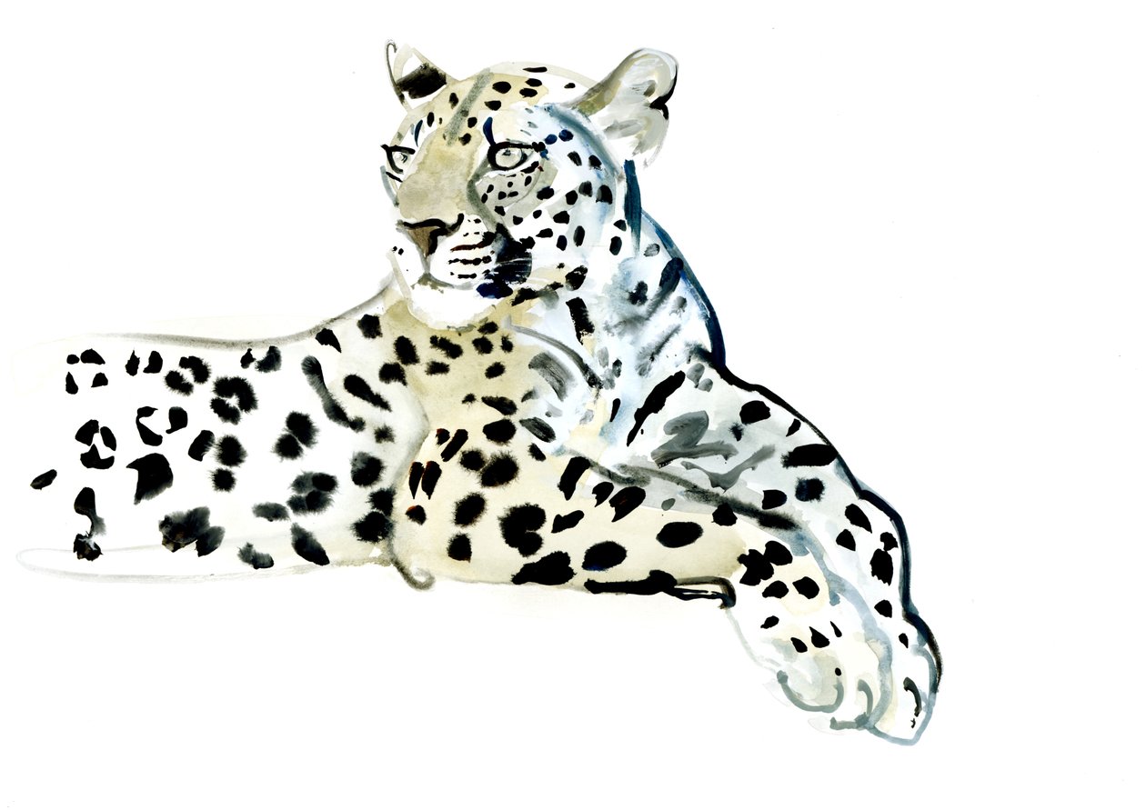 Poise, 2015, (akvarelli paperille) tekijältä Mark Adlington