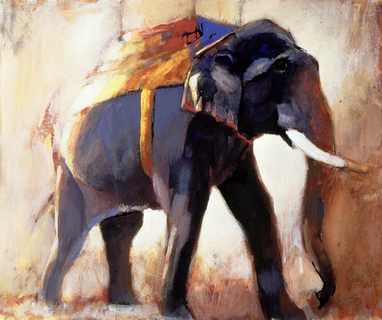 Shivaji, Khana, 1996 (sekoitettu media paperille) tekijältä Mark Adlington