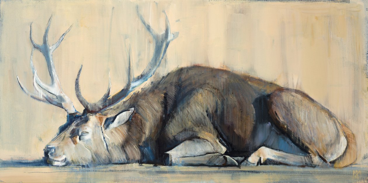 Stag, 2014, (0il kankaalle) tekijältä Mark Adlington