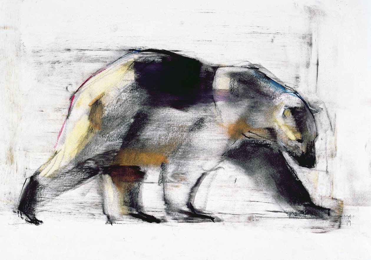 Ursus Maritimus, 1999 (hiili ja conte paperilla) tekijältä Mark Adlington