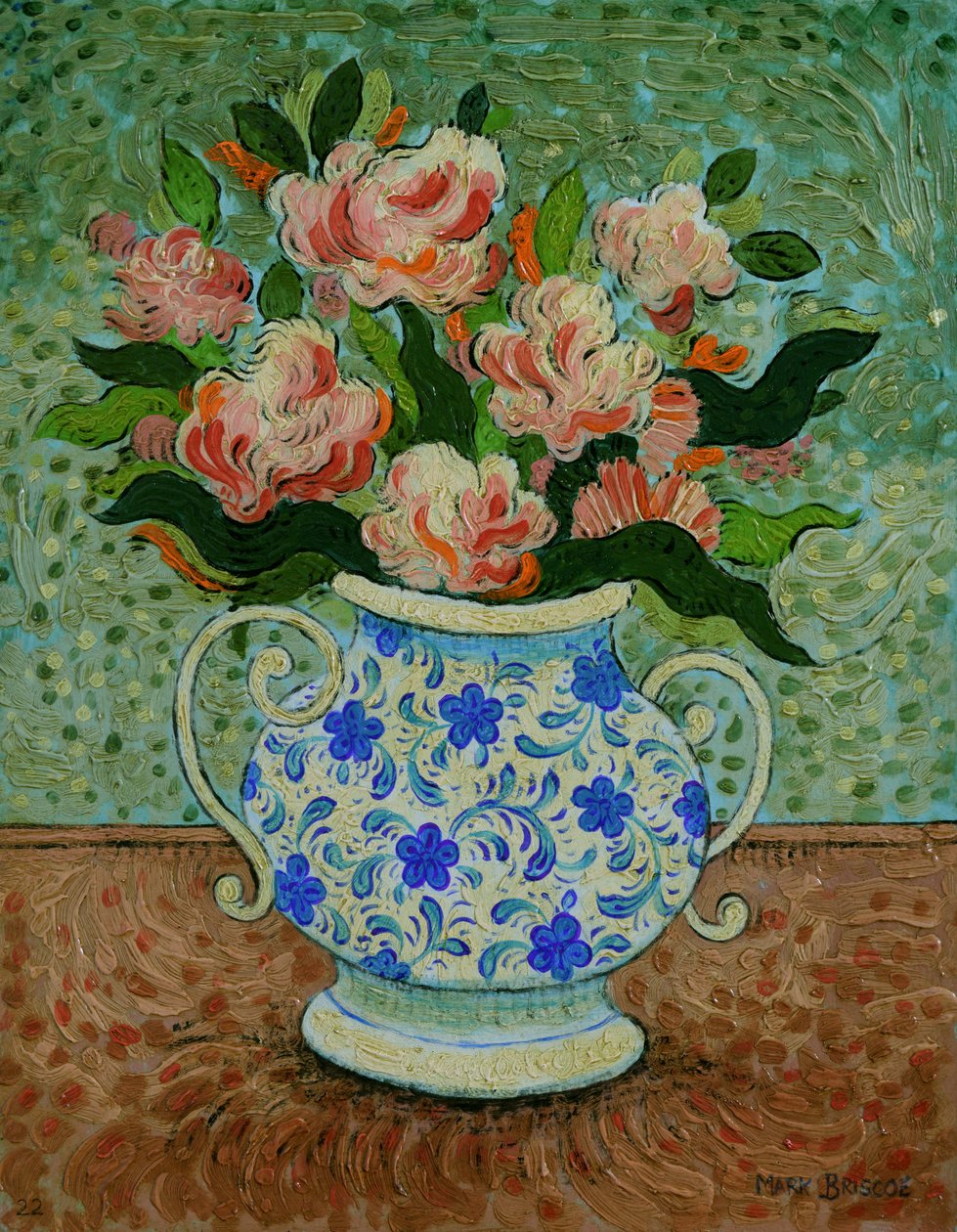 Happy Cluster, 2022 (öljy paneelille) tekijältä Mark Briscoe