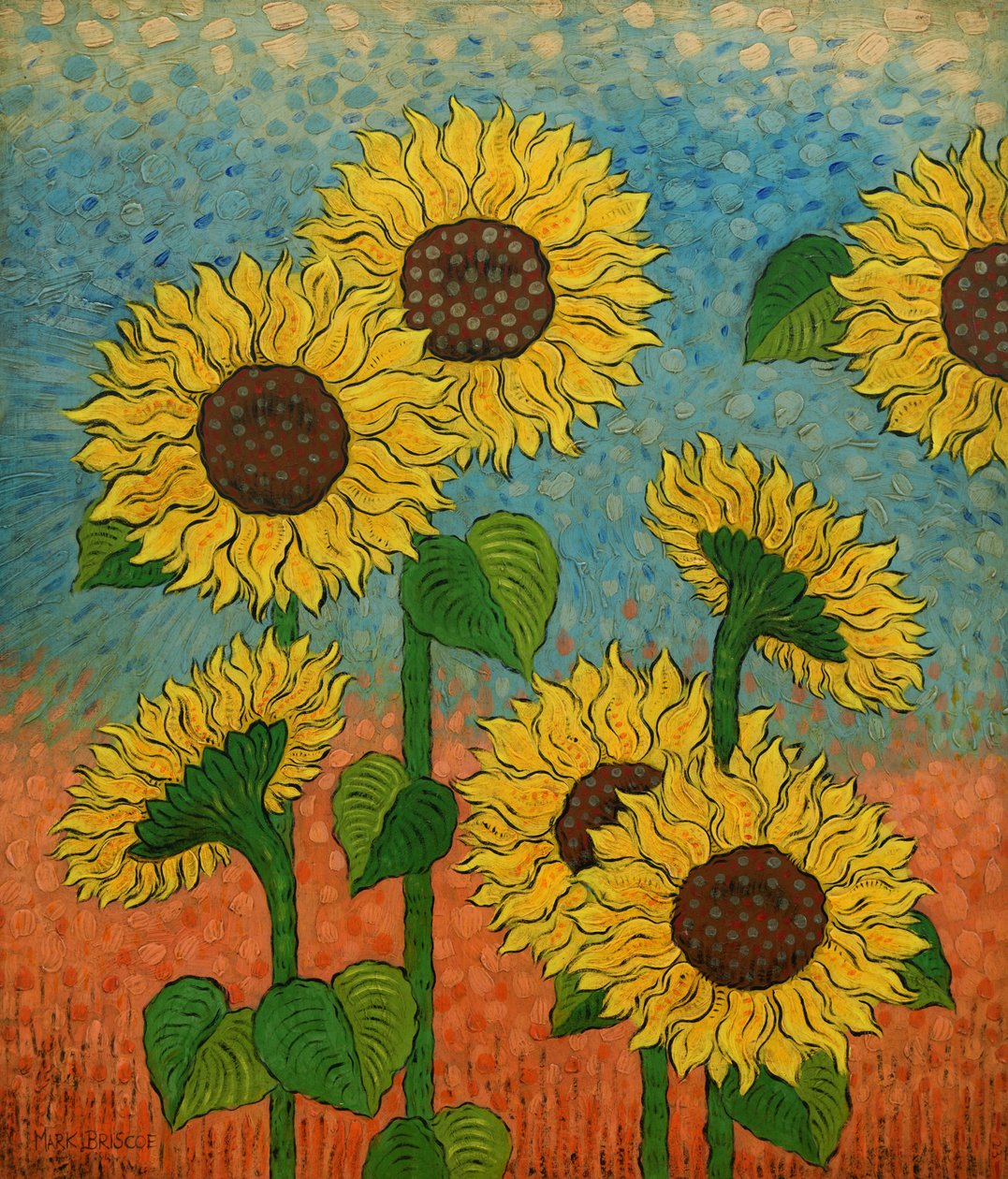 Kesäaurinko, 2023 (tempera grassa  öljy paneelille) tekijältä Mark Briscoe