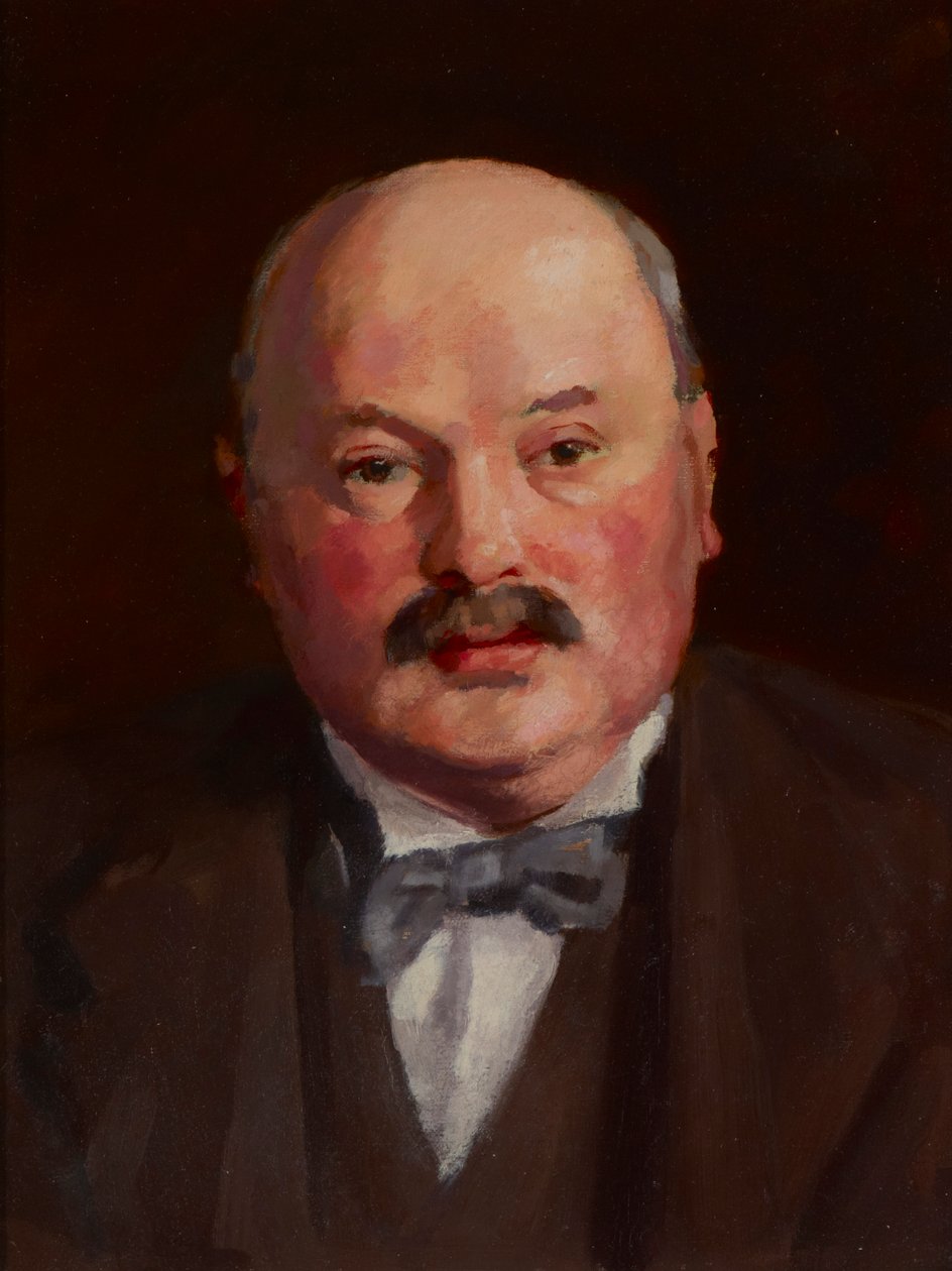 Muotokuva miehestä, jolla on rusetti, noin 1921 (öljy kankaalle). tekijältä Mark Gertler