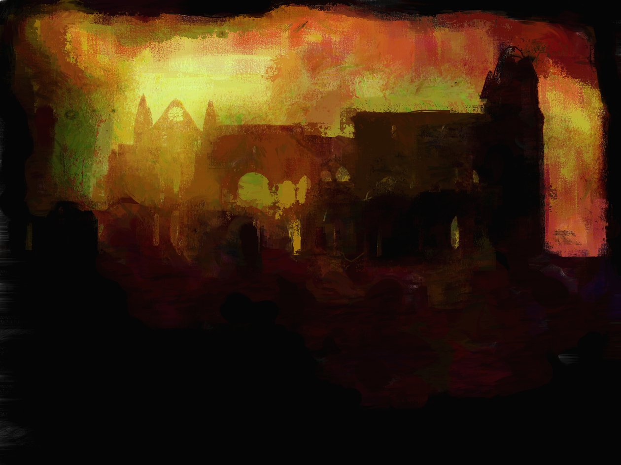 Whitby Abbey - auringonlasku tekijältä Mark Gordon