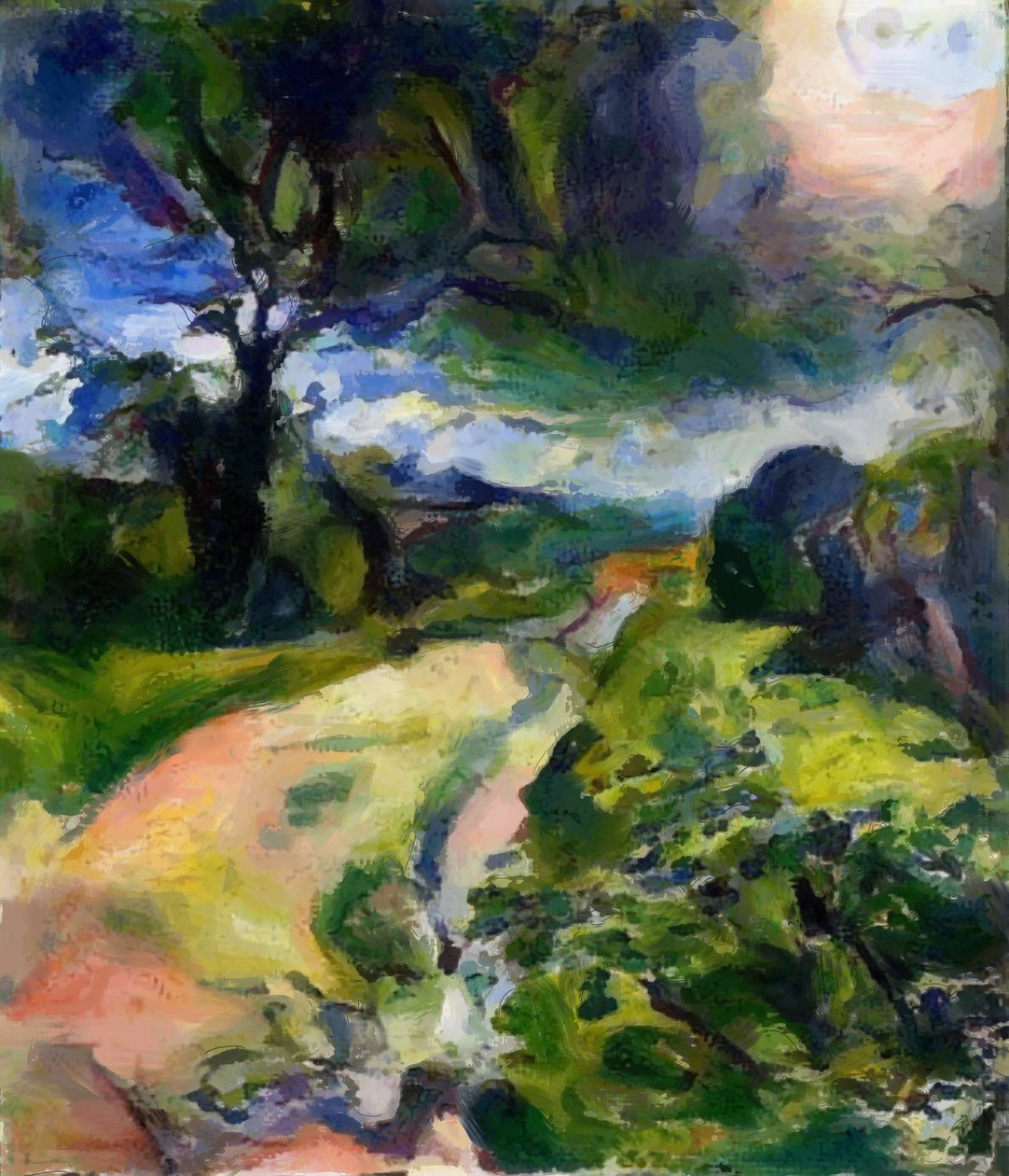 country lane auringonlasku tekijältä Mark Gordon