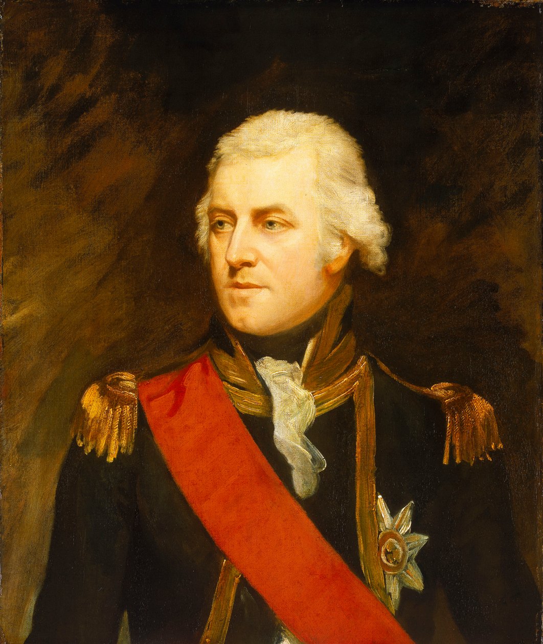 Kapteeni John Borlase Warren (1753-1822), 1800-luvun alku (öljy kankaalle). tekijältä Mark Oates