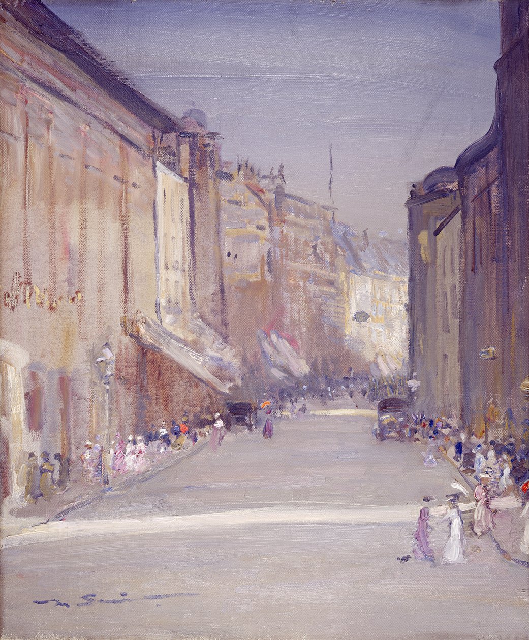 Commercial Street, Leeds (öljy kankaalle) tekijältä Mark Senior