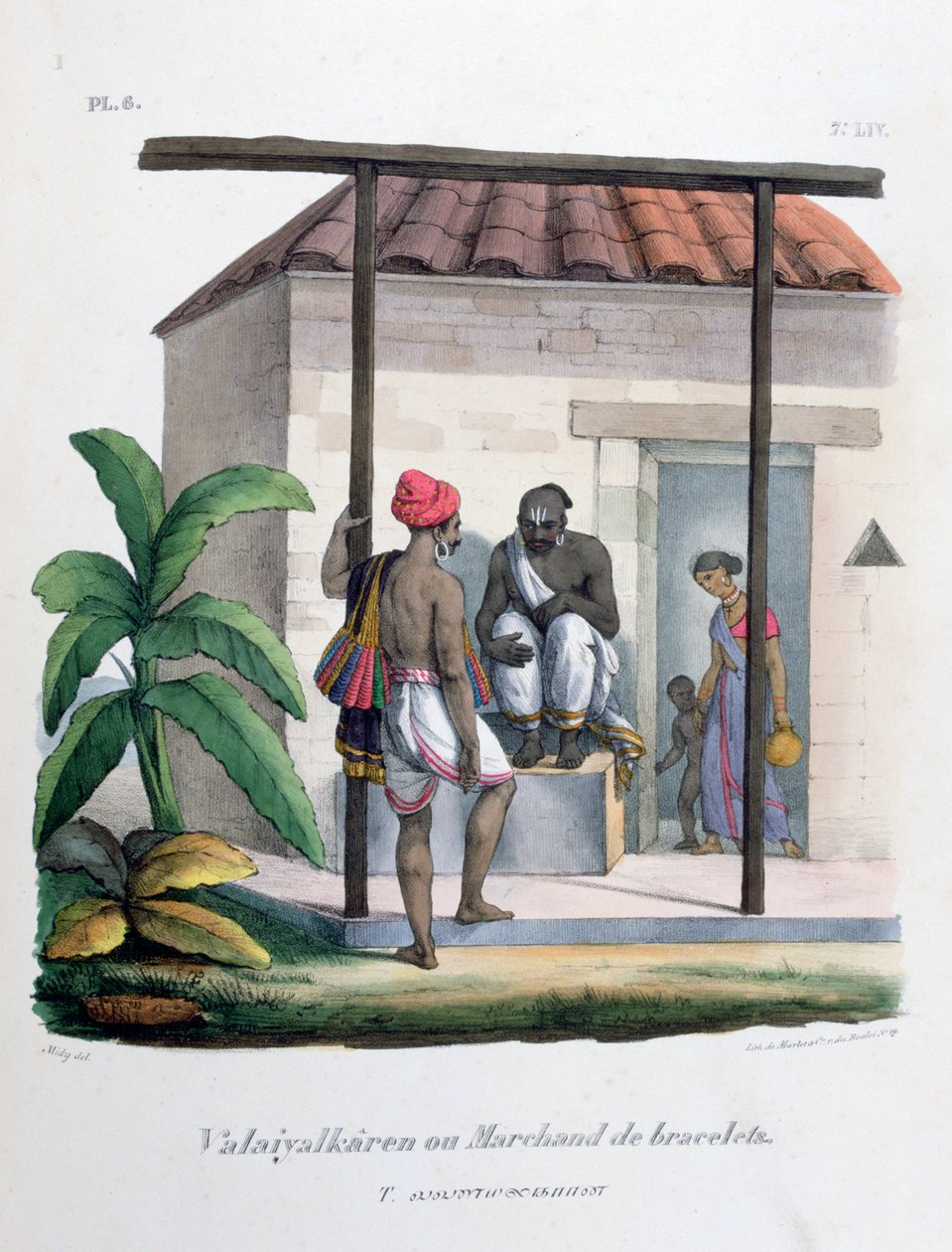 Rannekorukauppias, 1828 tekijältä Marlet et Cie