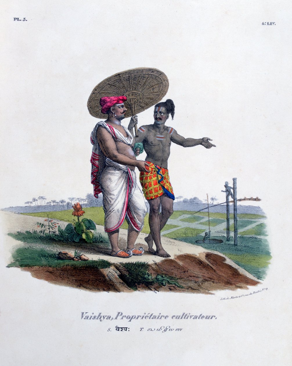Maatilan omistaja, 1828 tekijältä Marlet et Cie