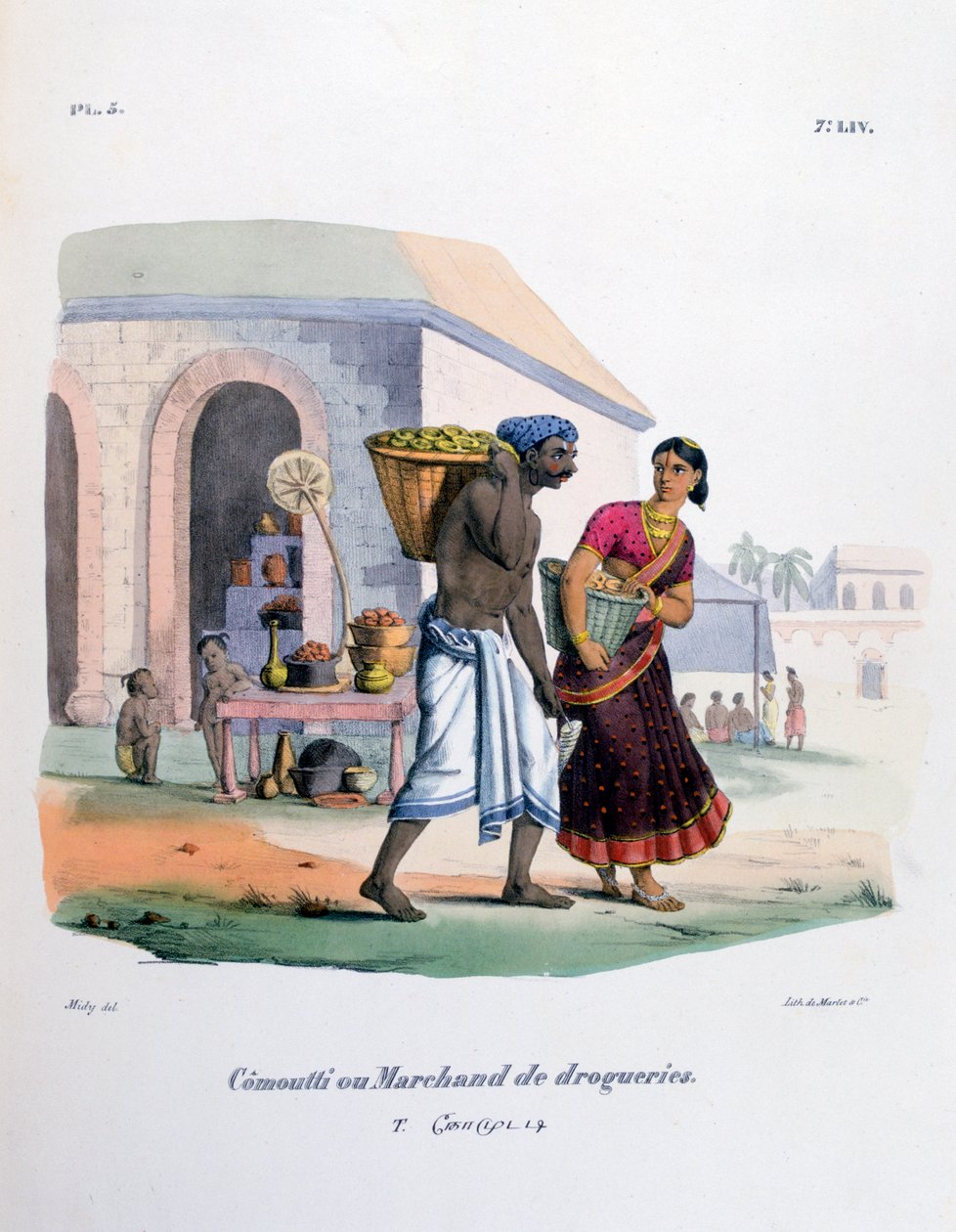 Laitekauppias, 1828 tekijältä Marlet et Cie